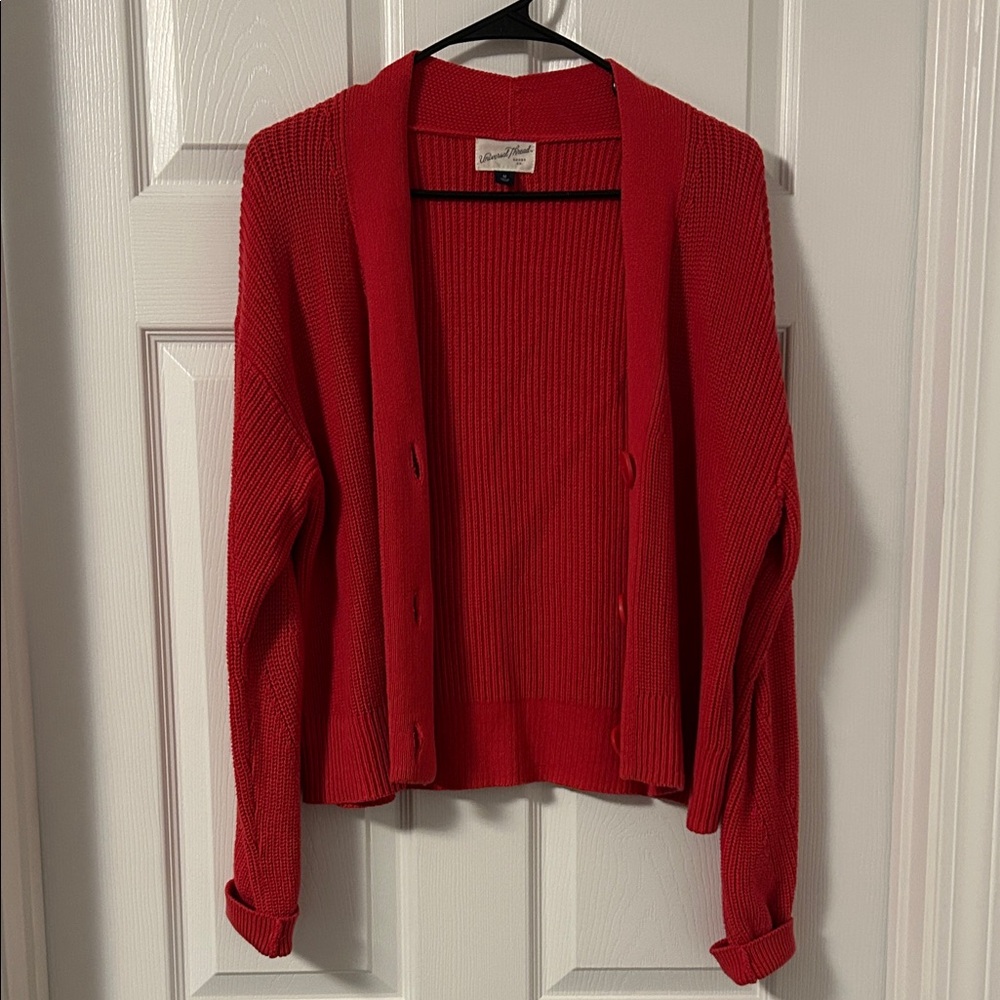 Universal Thread Vibrant Red Women's Cardigan